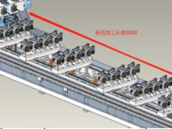 Trung tâm gia công rãnh và mộng bốn trục năm mặt 四工位五面榫槽加工中心 CF-SCT4×4/6-L