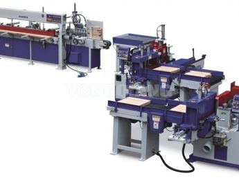 FJL - 150B  半自动连续式梳齿、涂胶、齿接生产线  Dây chuyền bán tự động Finger dán ghép